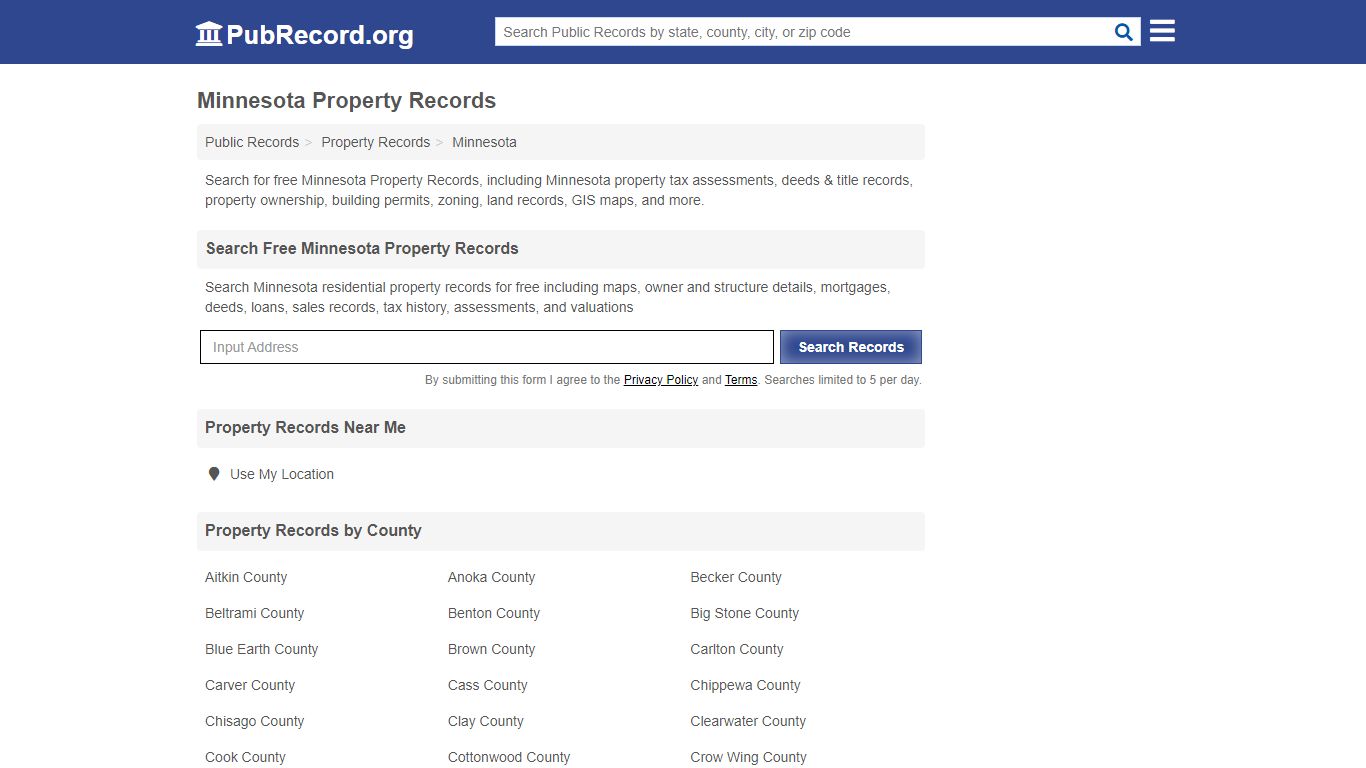 Free Minnesota Property Records - PubRecord.org